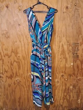 Quiz Jumpsuit Women's Medium Maximalist Bold Vibrant Dopamine Loud Fashion